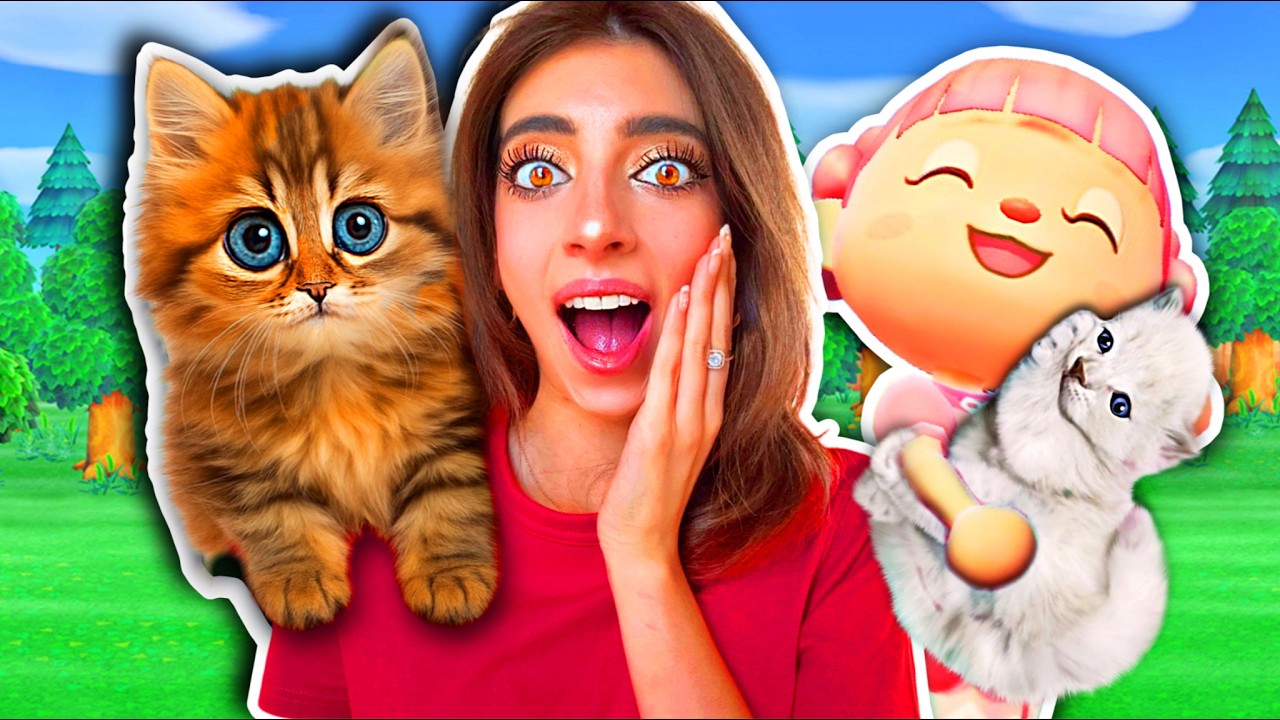 J’ADOPTE UN CHATON dans ANIMAL CROSSING ! 🐱🥺