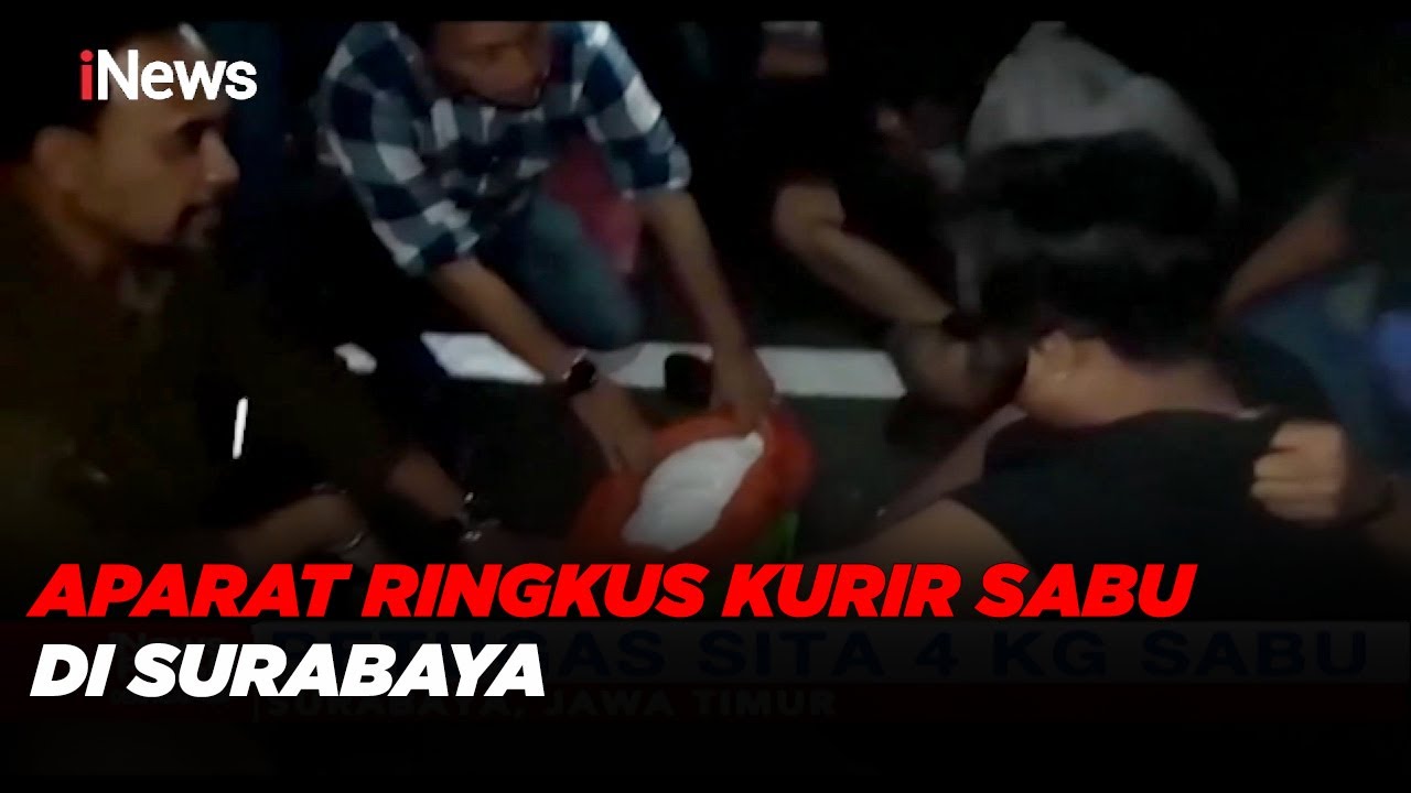 Aparat BNNP Ringkus Kurir Sabu di Tol Warugunung, Surabaya - iNews Pagi 21/05