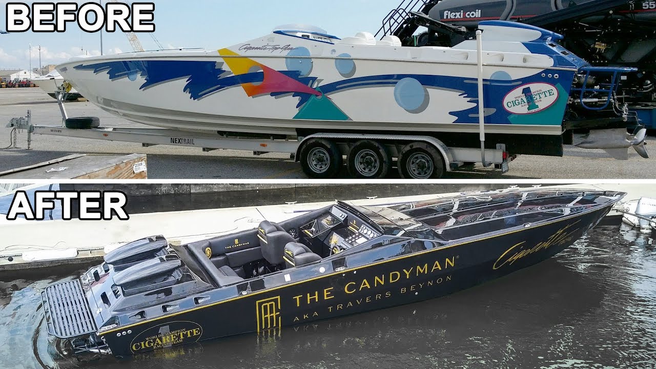 The Candymans Cigarette boat refit project