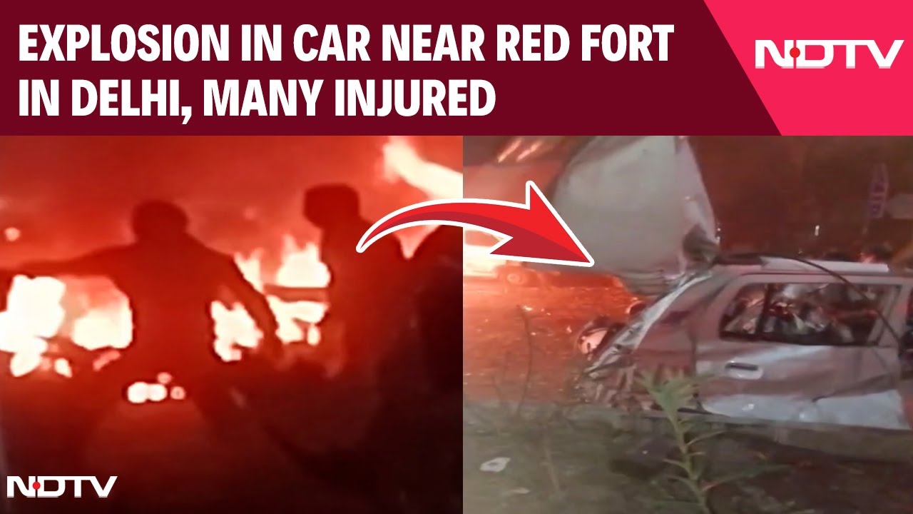 Delhi Red Fort Blast | Many Injured After Explosion In Car Near Delhi's Red Fort, Vehicles On Fire