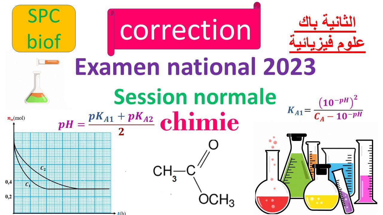 examen national session normale 2023 -chimie
