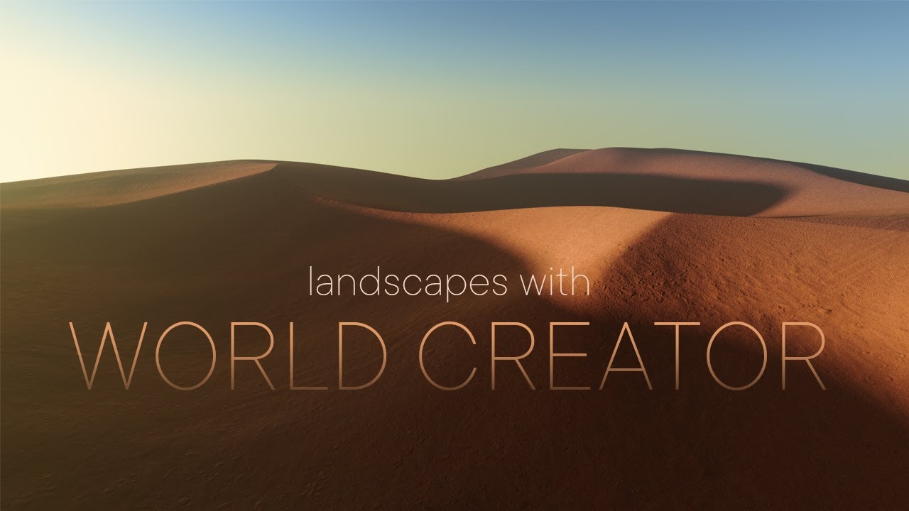 Generating Landscapes with World Creator