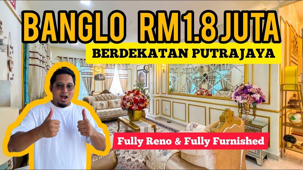Banglo RM1.8Juta Fully Reno & Fully Furnished!! Puncak Pinggiran Putra, Sg. Merab - Putrajaya