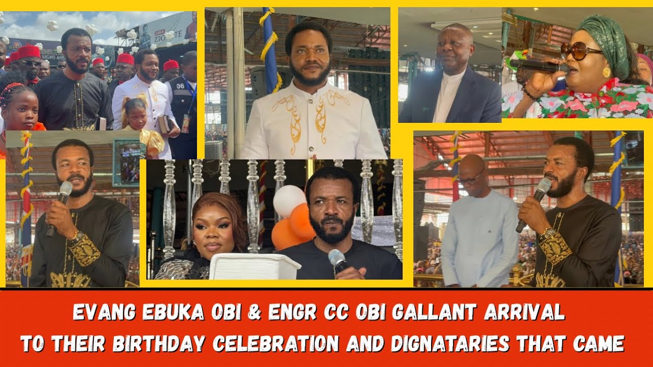 EVANG EBUKA OBI AND HIS TWIN ARRIVAL AT THEIR BIRTHDAY, DIGNITARIES WHO HONORED THEM