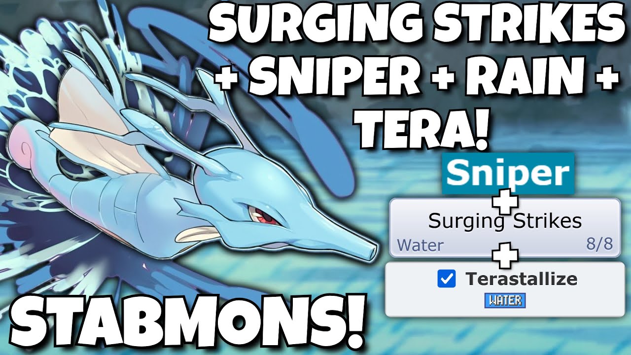 SURGING STRIKES SNIPER KINGDRA CRITS AND SWEEPS IN STABMONS! POKEMON SCARLET AND VIOLET