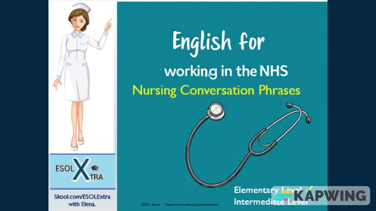 ESOL - English for working in the NHS