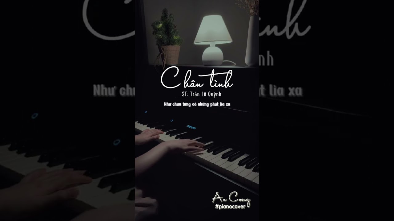 CH&Acirc;N T&Igrave;NH - T&aacute;c giả Trần L&ecirc; Quỳnh || PIANO COVER  || AN COONG PIANO