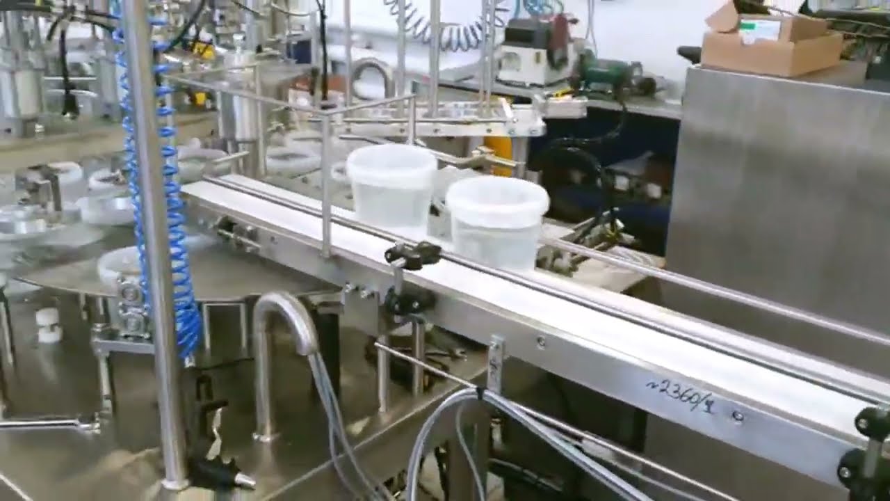 Plastic cups filling and sealing machine 2 heads filler sealer