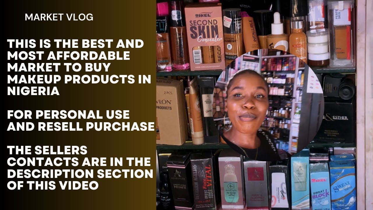 This is the biggest and most affordable cosmetics market in Nigeria | for makeup products #vlog