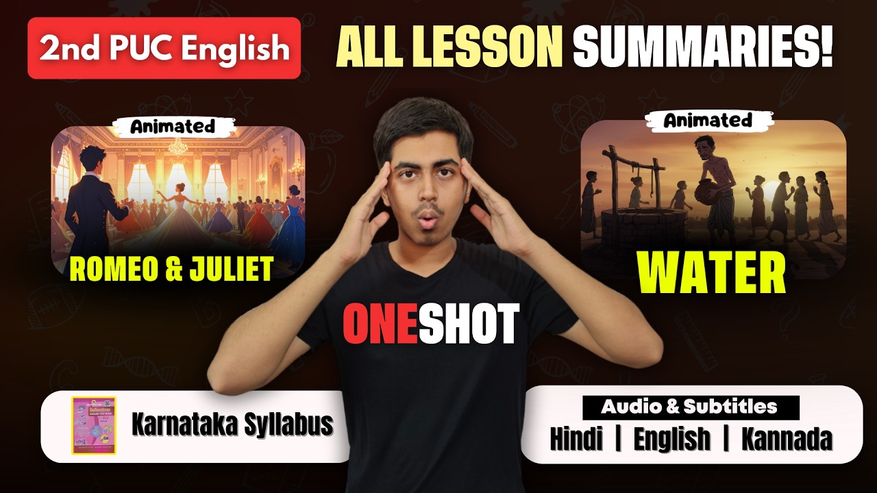 2nd PUC English Summaries | ch1 to ch14 | Karnataka Syllabus
