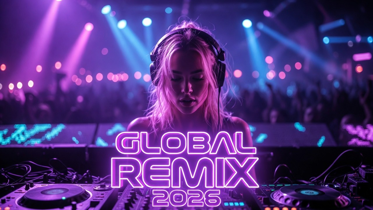 GLOBAL DJ REMIX BASS 2026 – Club & Disco Party Mashups | Female DJ EDM Night Mix #djremix