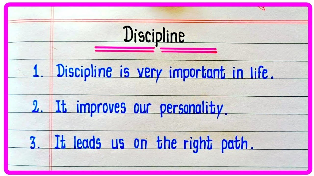 10 Lines On Discipline In English | Discipline Essay | Essay On Discipline
