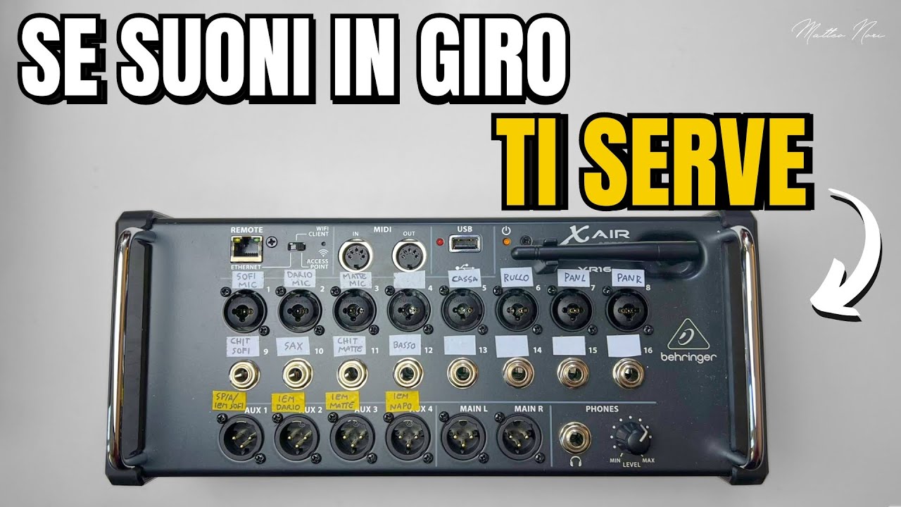 Perchè preferire un MIXER DIGITALE - Behringer X-Air XR16