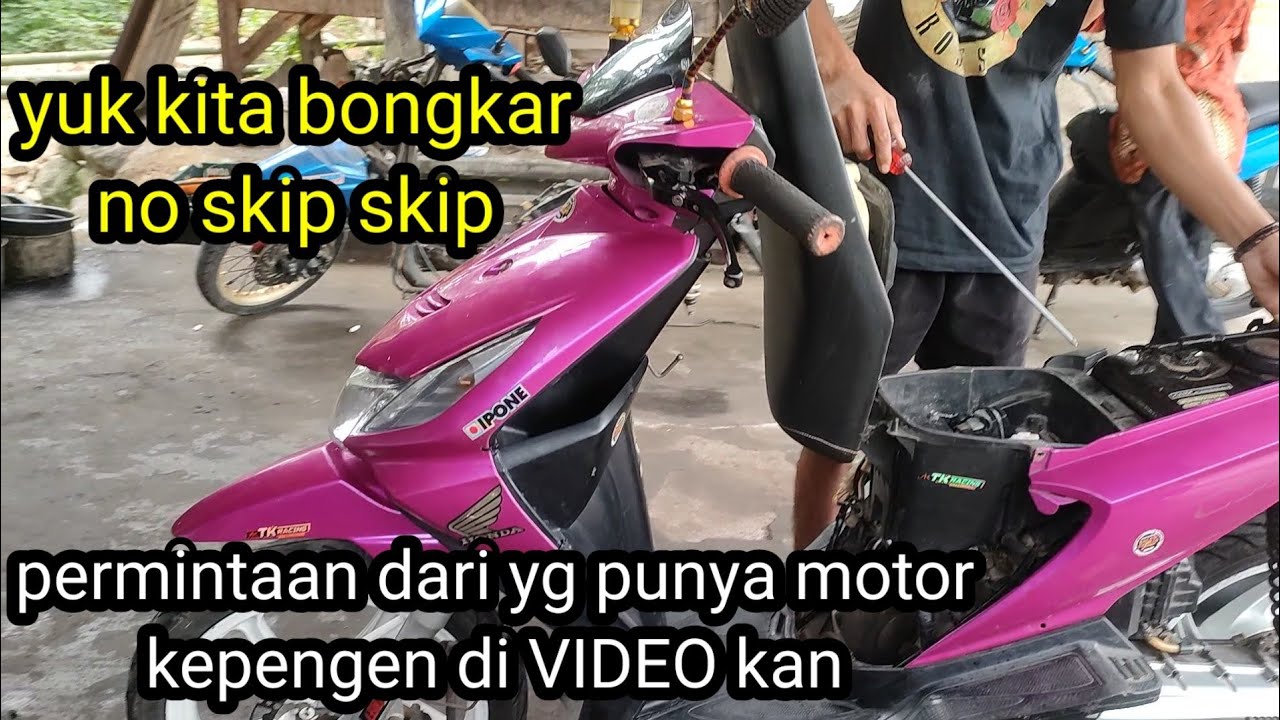 Bongkar mesin beat karburator KVY ✅