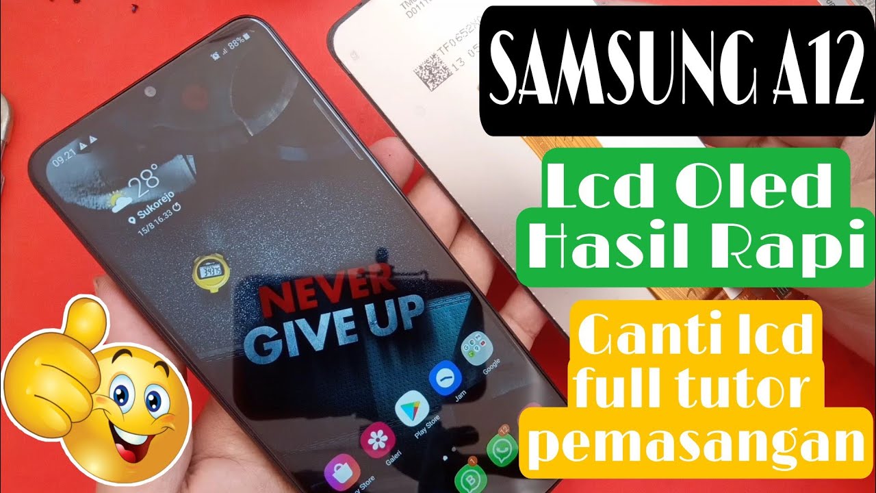 Samsung A12 LCD Replacement || Cara Bongkar Samsung a12 || Ganti LCD