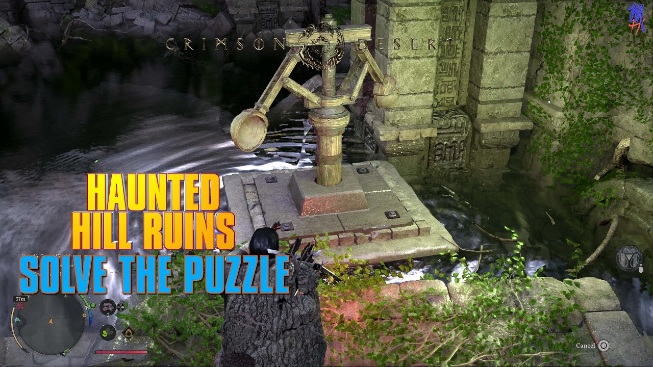 Crimson Desert | Haunted Hill Ruins | How to Solve the Puzzle | Abbyss Cresset