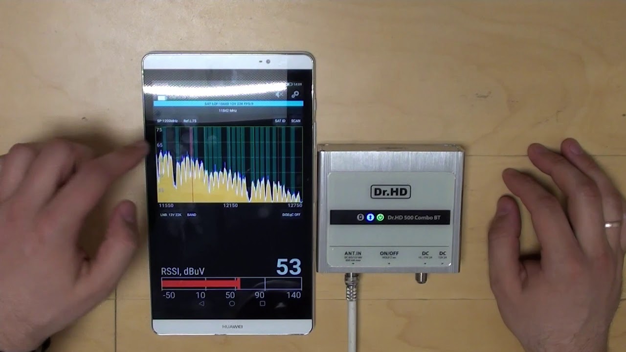 Dr.HD 500 Combo first look. DVB-S2 + DVB-T2 + 3G/4G amazing meter
