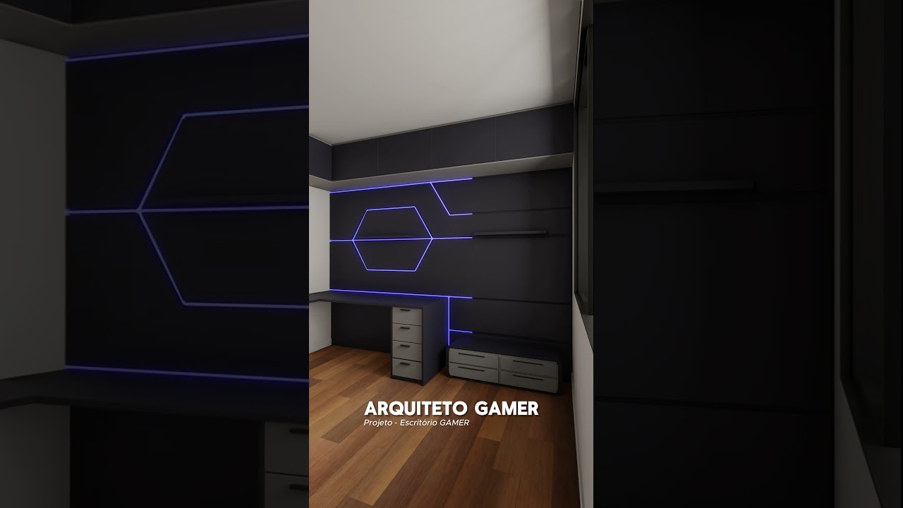 Projeto sensacional de um escrit&oacute;rio gamer