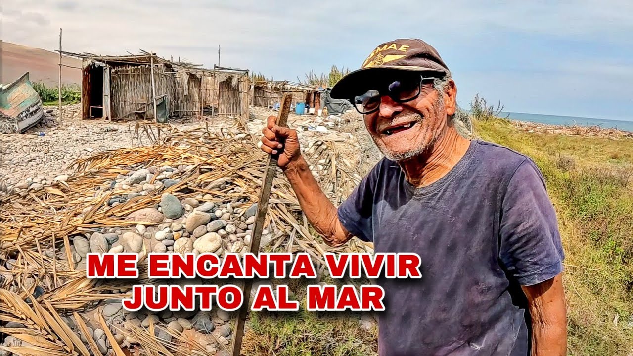 Abuelito de 83 AÑOS Muestra como VIVE una FELIZ VEJEZ en el MAR Peruano - Don Chupete