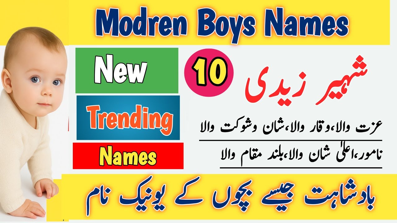Baby Boys Names 2026 | islamic Ladkon Ky Nam By Ayesham hub210|