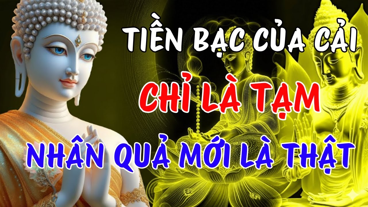CỦA CẢI LÀ TẠM, NHÂN QUẢ LÀ THẬT, - GIÀU VÌ PHƯỚC, NGHÈO VÌ NGHIỆP | LỜI PHẬT DẠY