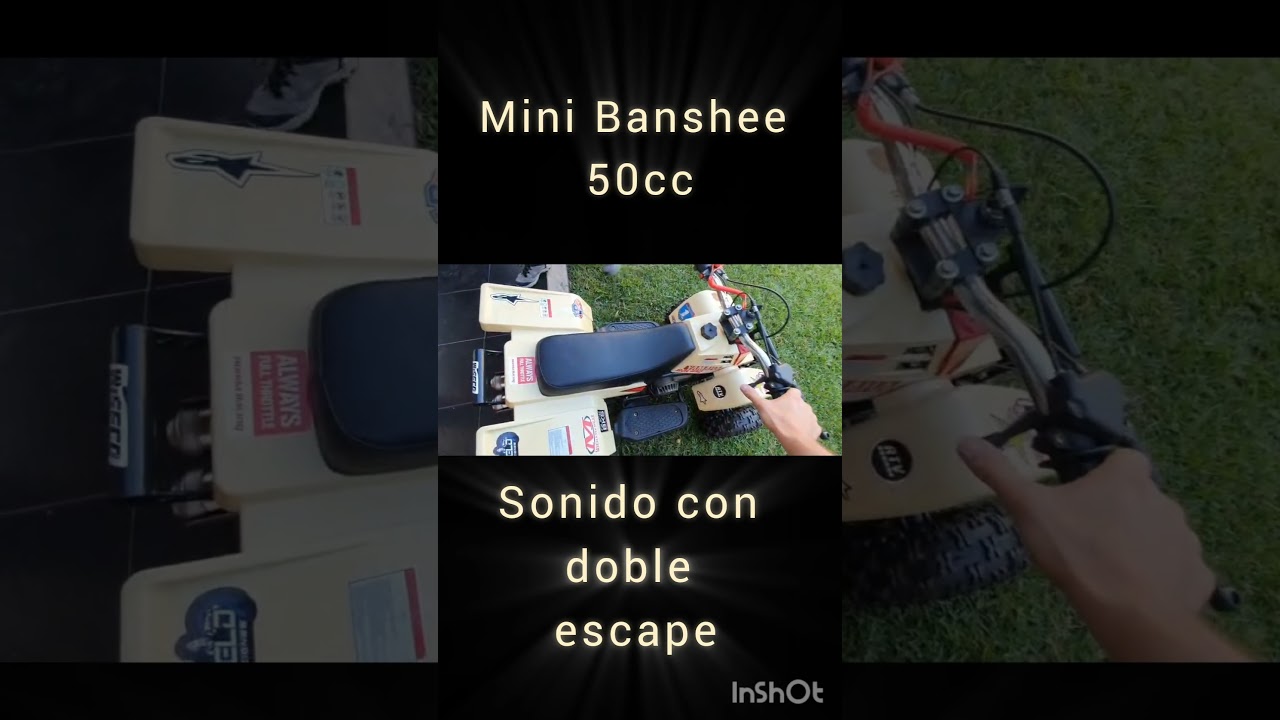 Mini Banshee 50cc sonido doble escape #banshee350
