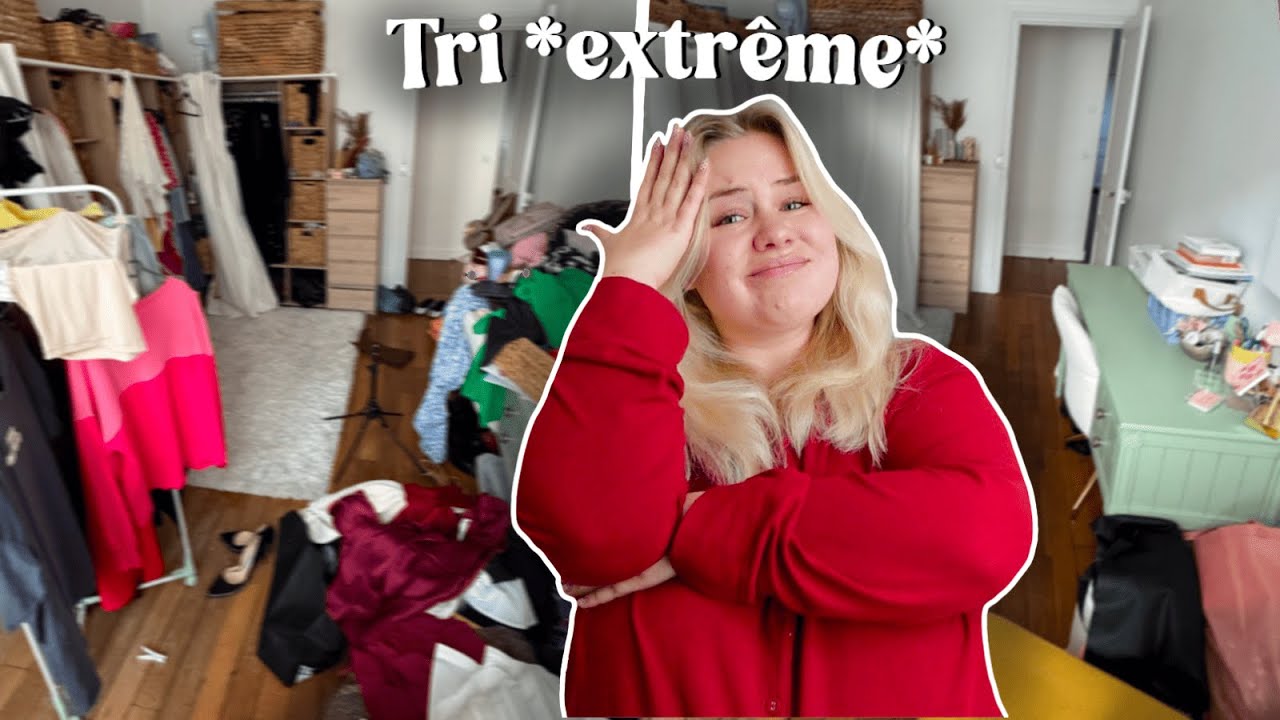 Mon dressing n'a jamais été autant en bordel, on range TOUT !! 🤯🧹
