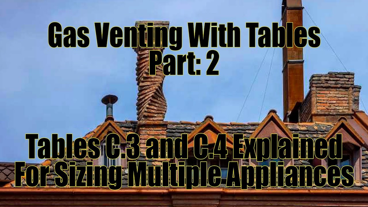 Gas Venting with Tables Part: 2 - Tables C.3 and C.4 Explained