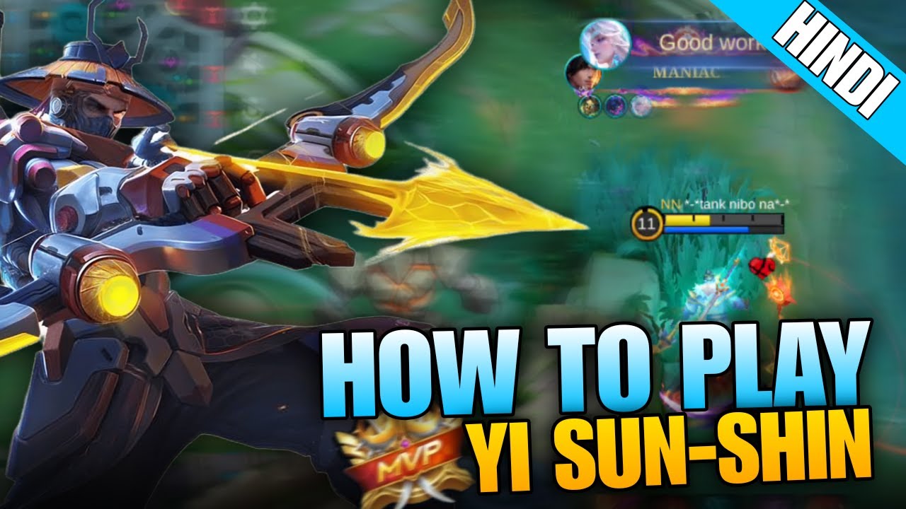 Moba Legends Yi Sun-Shin full Guide and Gameplay || MLBB Hindi