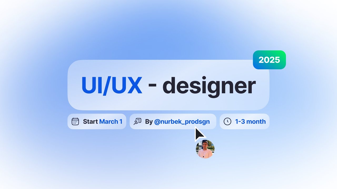 Online UI/UX kursi haqida batafsil ma'lumot 2025 | Kirish darsi