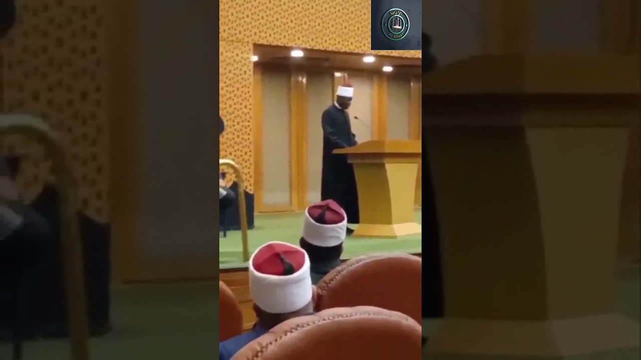 SHEIKH ISHAQ NURUDDIN AYARA ADARA DELIVERED A SPEECH OF THANKS AND APPRECIATION