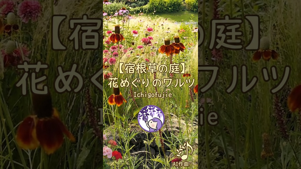 【魔法の15秒】つぼみが開く、宿根草のワルツ #ガーデニング #宿根草 #花のある暮らし #Ichigofujie #花めぐりのワルツ #AI音楽 #ビフォーアフター #15秒の癒やし