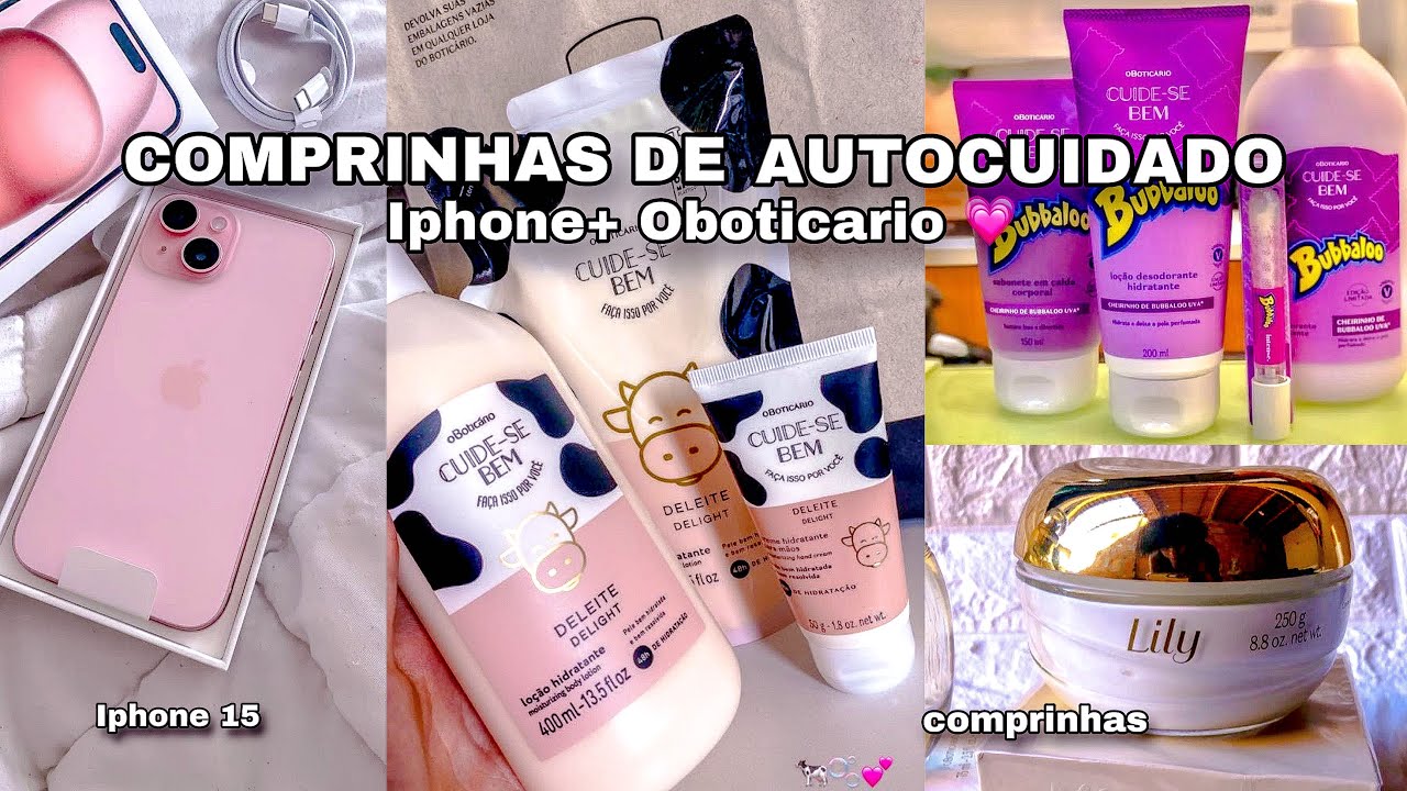 VLOG COMPRINHAS DE AUTOCUIDADO💗 Indo comprar meu iPhone ✨