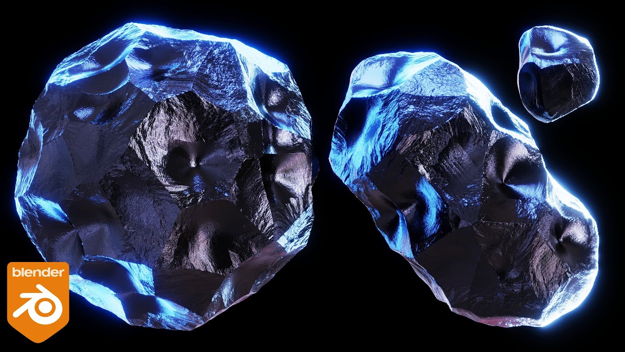 Procedural Obsidian Material (Blender Tutorial)