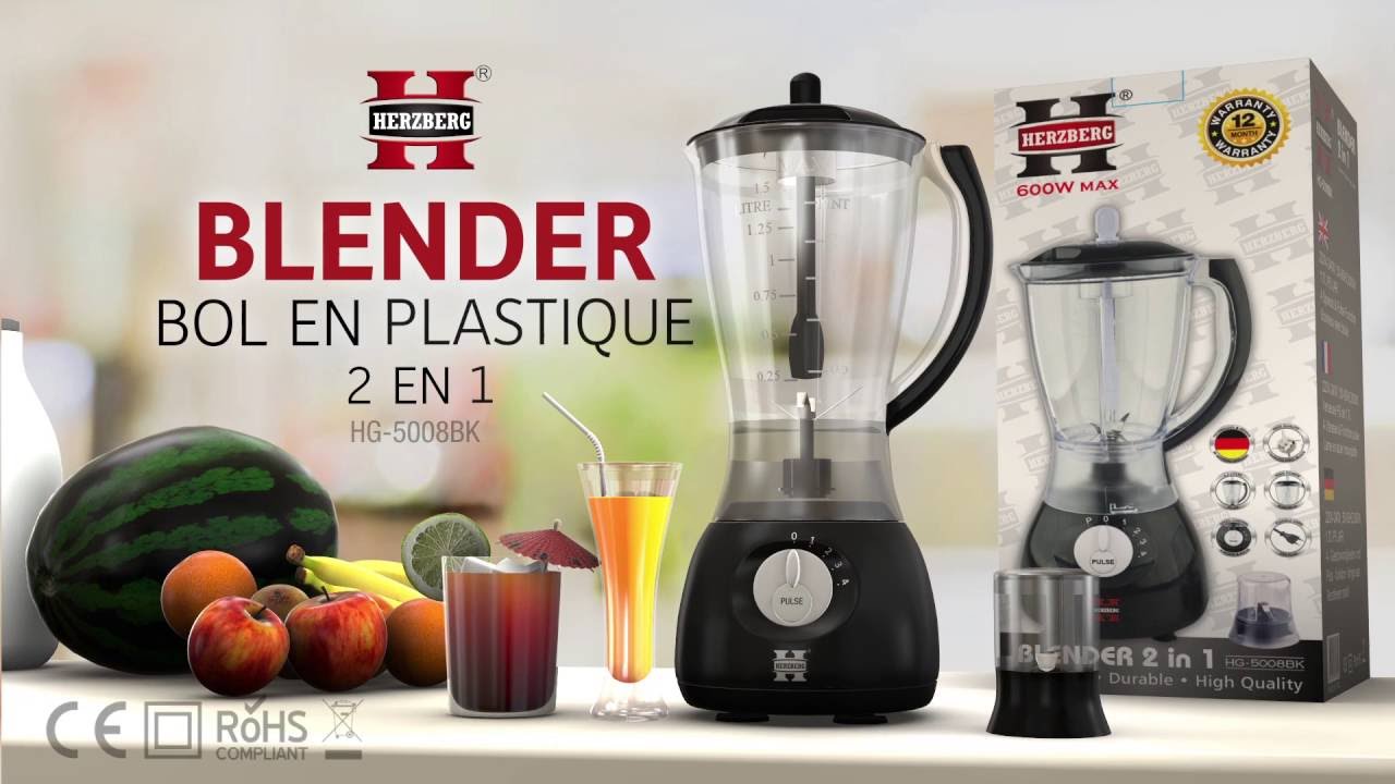 Blender bol en plastique  hg-5008