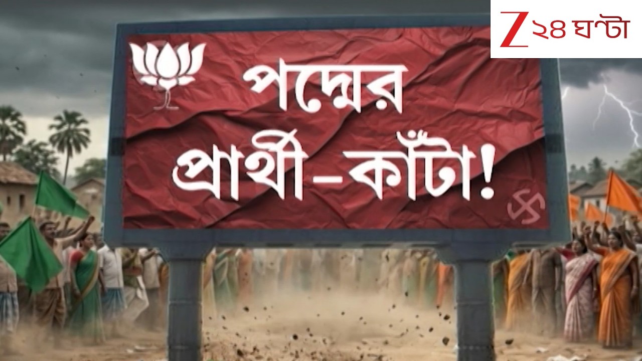 BJP News: বড়ঞায় বিজেপি প্রার্থী বদলের দাবিতে বিক্ষোভ | Zee 24 Ghanta
