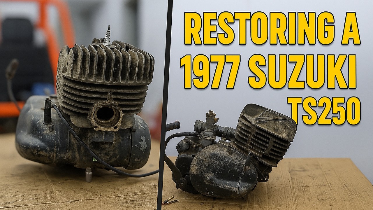 Restoring a 1977 Suzuki TS250 Engine to Life | Full Engine Rebuild After Decades!