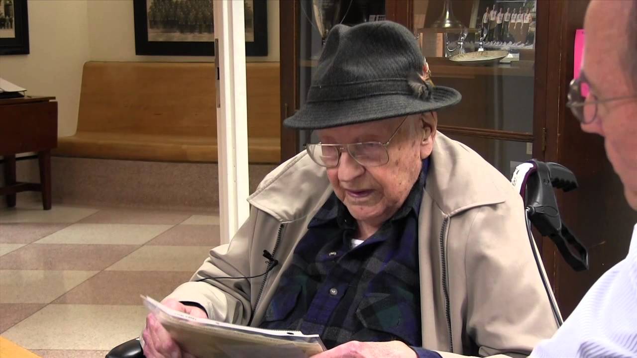 Frank Springer visits the Police Museum before his 101st Birthday