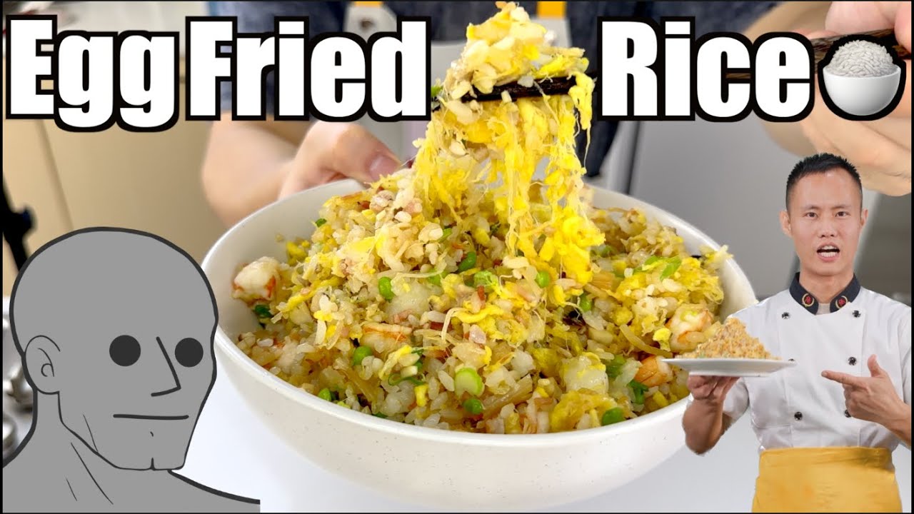 Following instructions from Uncle Wang (Egg Fried Rice)