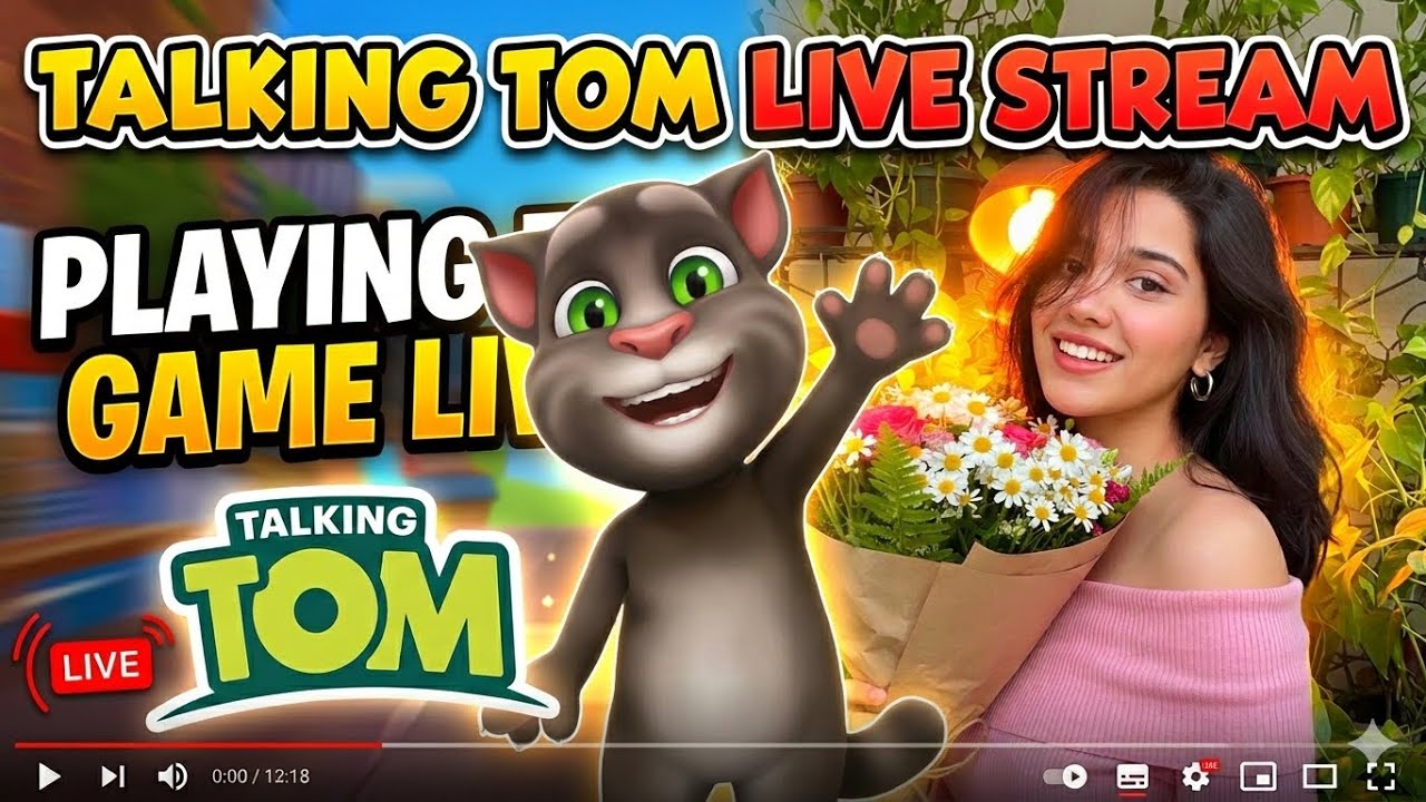 🔴 LIVE NOW ! Talking Tom Funny 😂| Come Chat & Have Fun #girlgamer #livestream #games #cartoon #live 