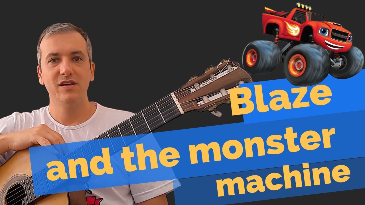 Música tema Blaze and the monster machine Como tocar Violão para Crianças #blazeandthemonstermachine