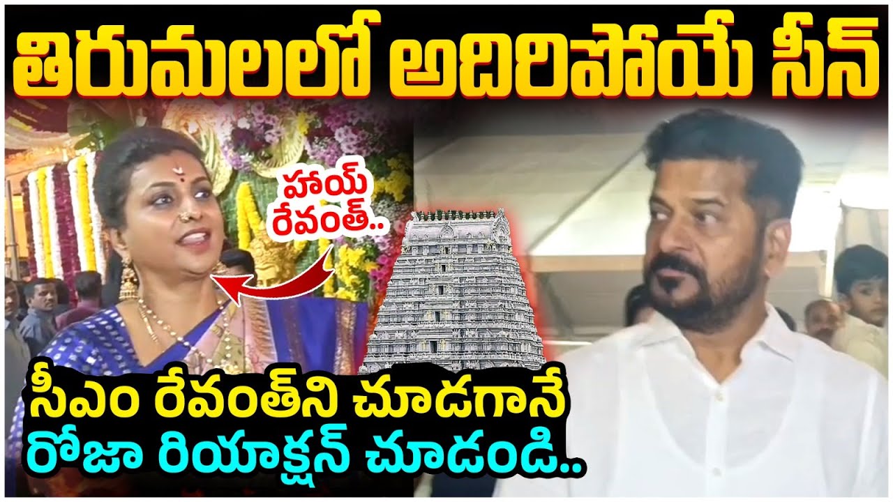 తిరుమల లో షాకింగ్ సీన్ | RK Roja Reaction on CM Revanth Reddy | Tirumala Temple | Vaikunta Ekadasi
