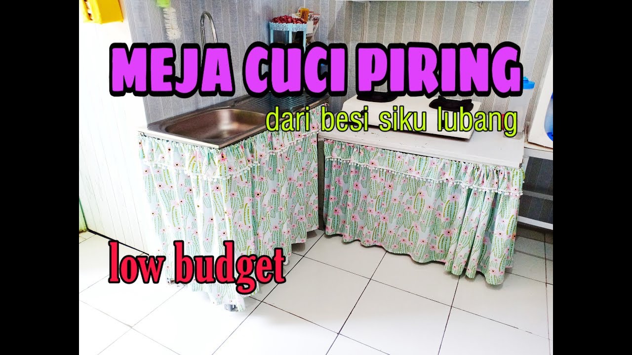 Meja cuci piring dari besi || meja cuci piring besi siku lubang || meja cuci piring low budget.
