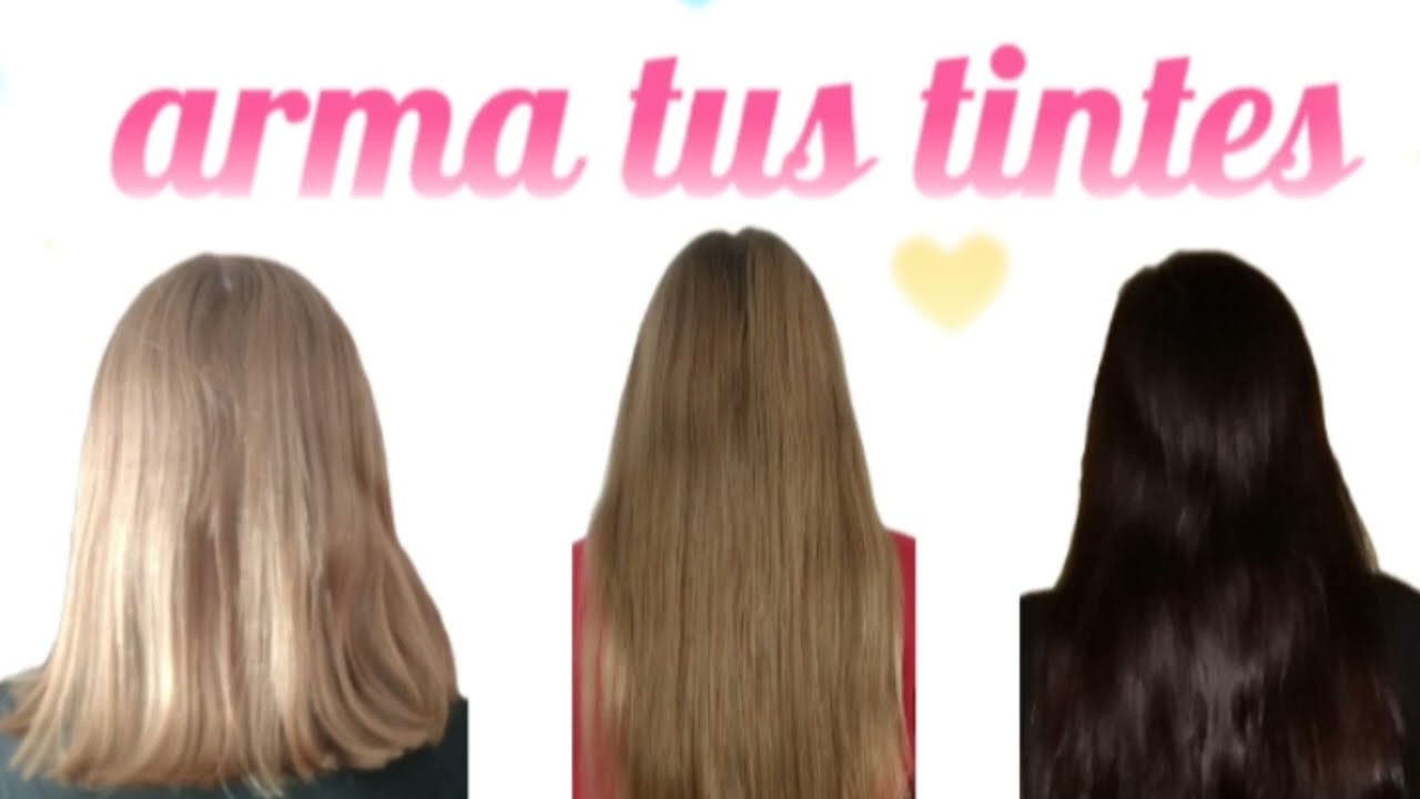 formula para crear TINTES. mezcla, ahorra y personaliza tus tinturas para teñir el pelo.
