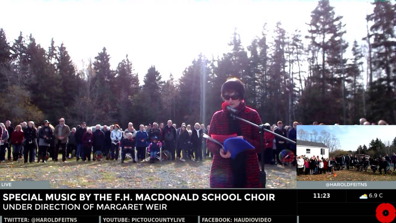 Remembrance Day 2015 - Thorburn, NS.