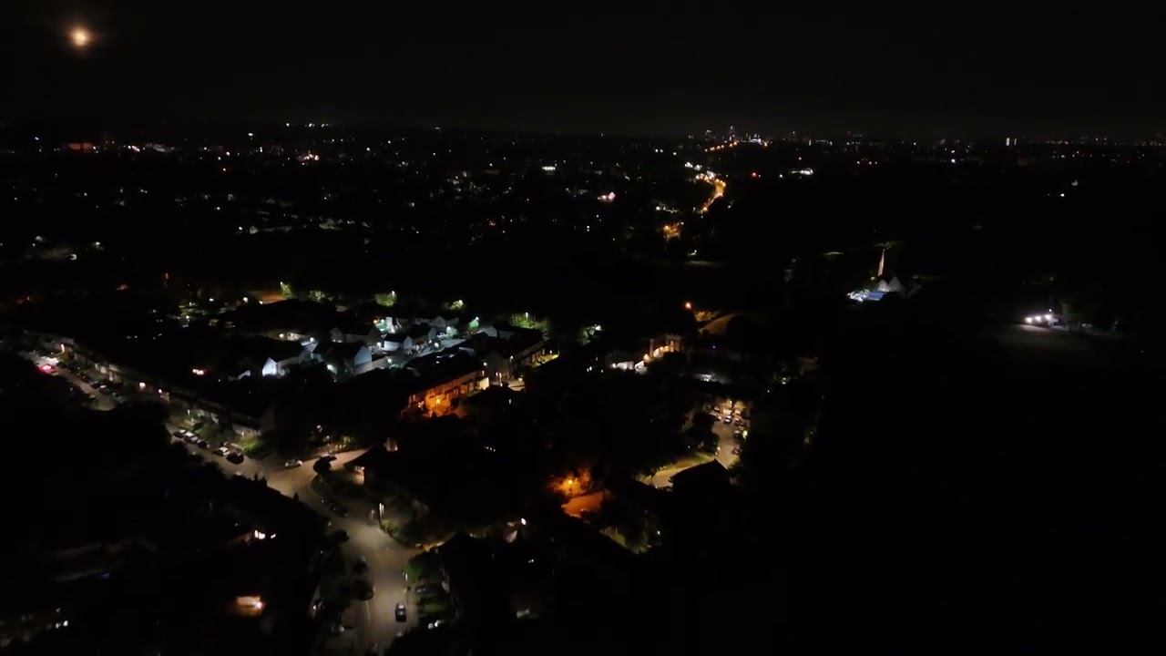 Beddington corner at night