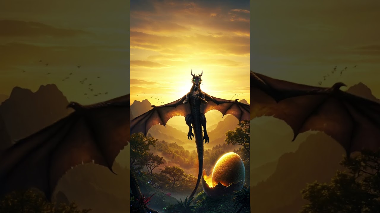 The Birth of a Dragon | AI Fantasy Animation Short (Studio Dragon)
