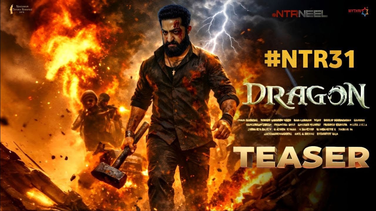 Dragon Official Teaser | NTR, Prashanth Neel, Ravi Basur | Rukmini | NTR 31 First Look Teaser