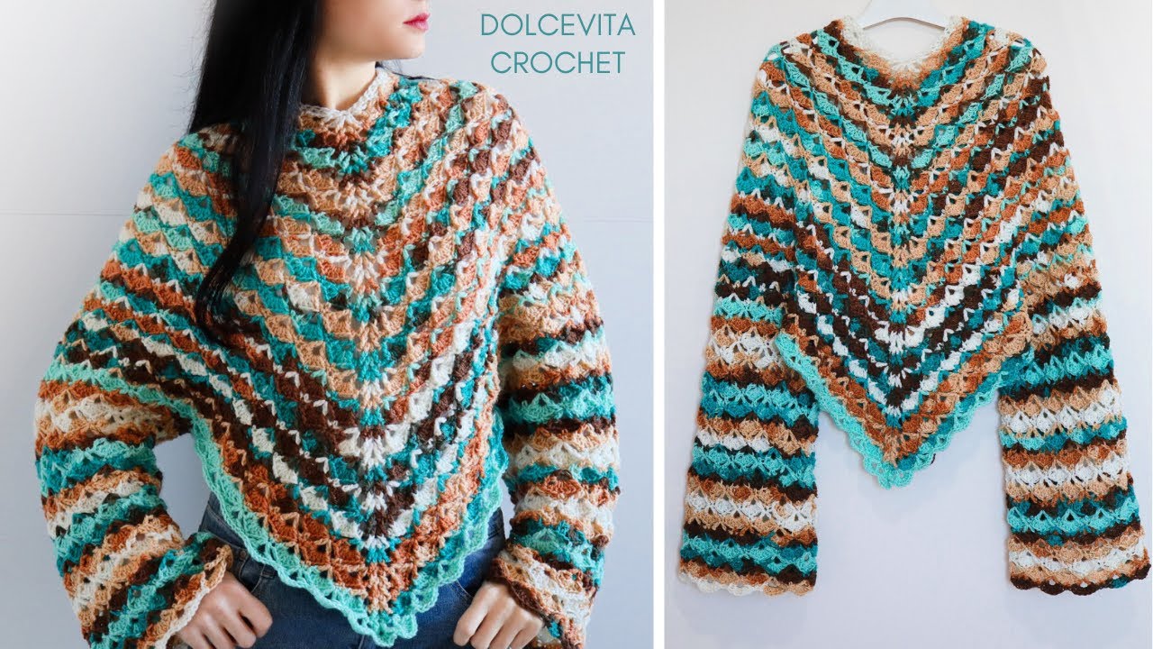 TUTORIAL MAGLIA / PONCHO ALL'UNCINETTO 