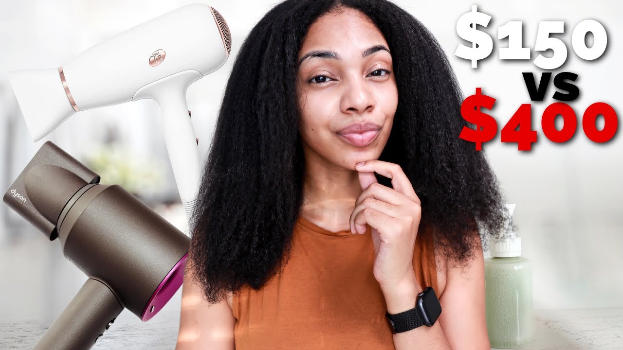 Dyson Hair Dryer vs T3 Hair Dryer comparison // Type 4 Natural Hair Blow Out | Worth it or Hyped?